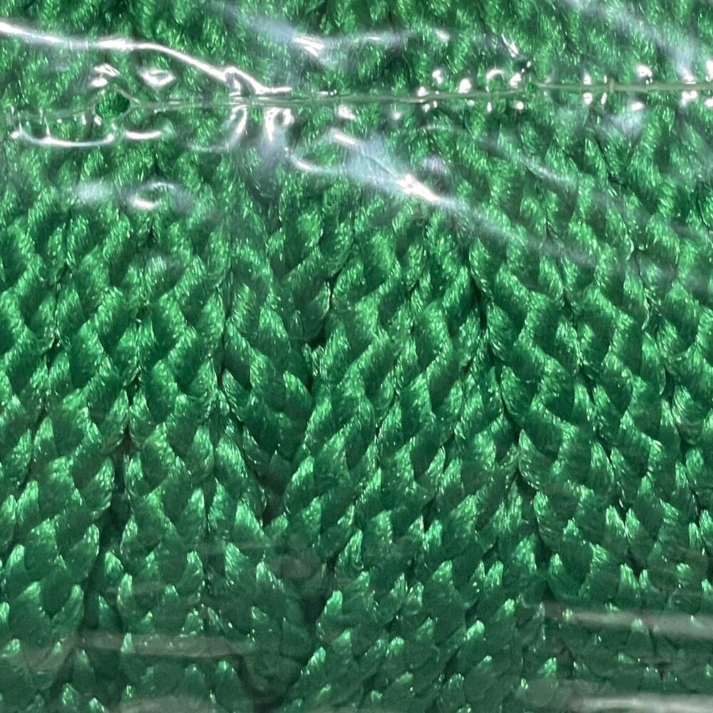 New Vintage Bonnie Macrame Braid 6mm 100 Yards Pepperell Craft Cord Green NOS - Picture 8 of 8